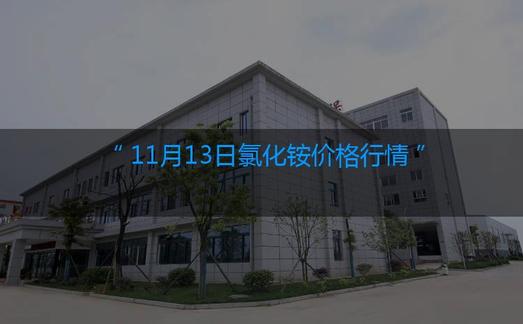 氯化铵最新价格：11月13日氯化铵价格行情